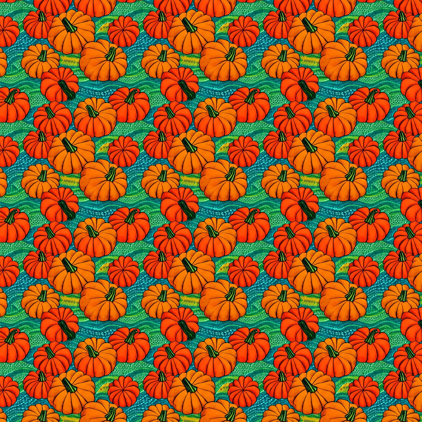 Retro Pumpkins 12x12 Patterned Vinyl Sheet