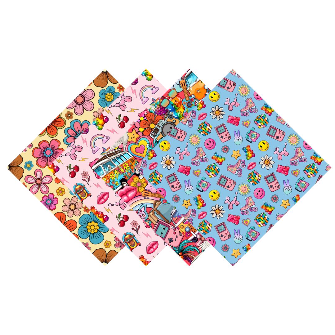 Throwback Fun Patterned Vinyl Pack