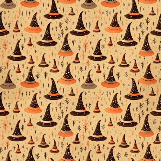 Witch Hats 12x12 Patterned Vinyl Sheet