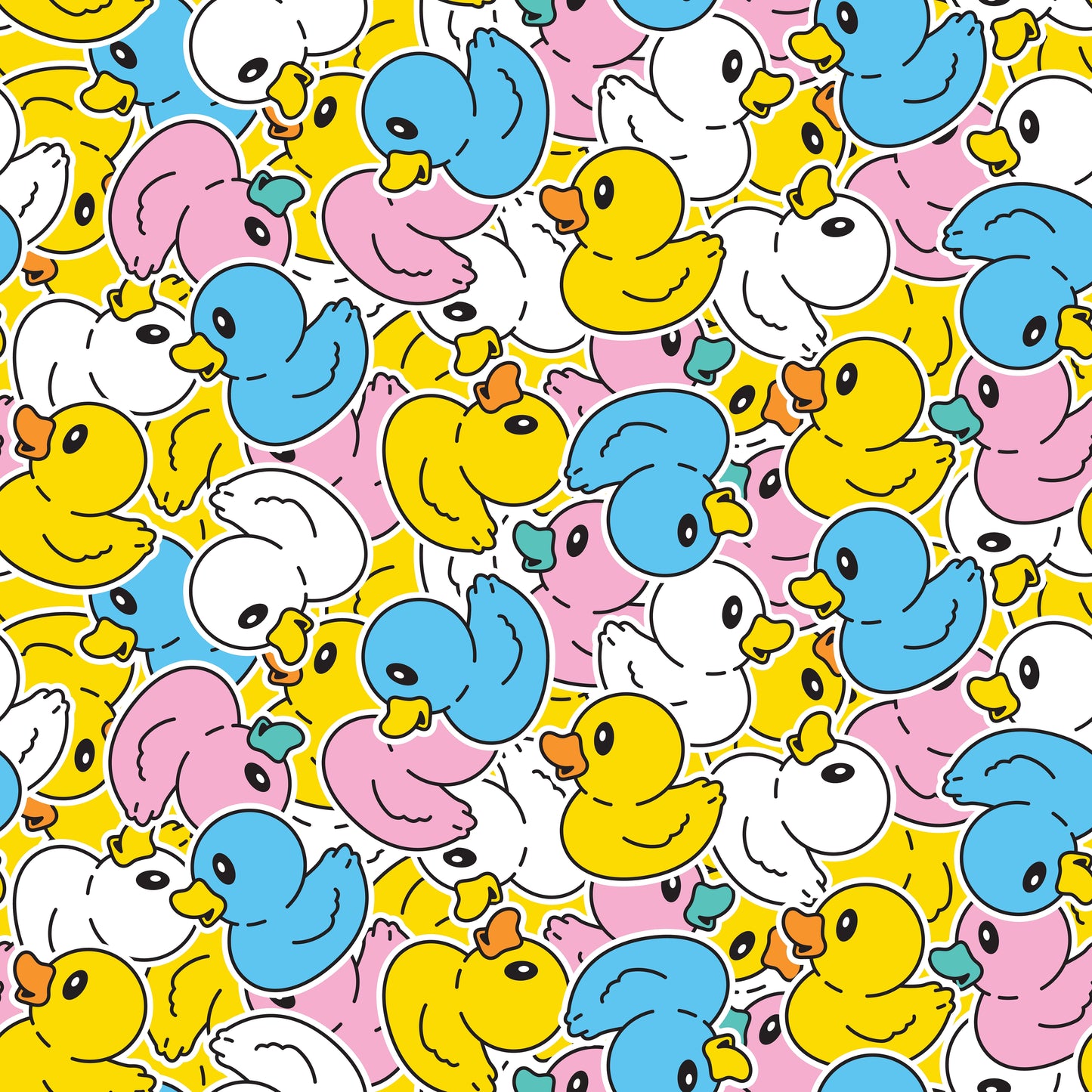 Rubber Ducks 12x12 Patterned Vinyl Sheet