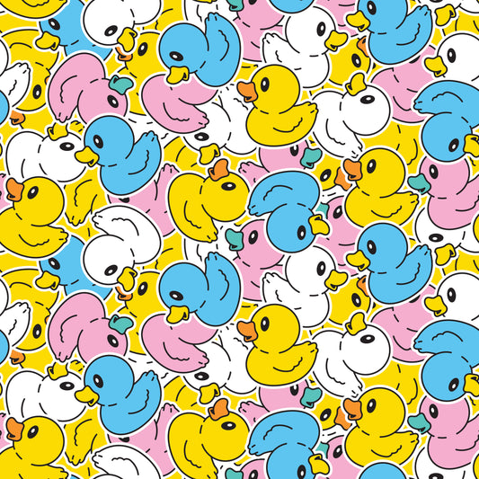 Rubber Ducks 12x12 Patterned Vinyl Sheet
