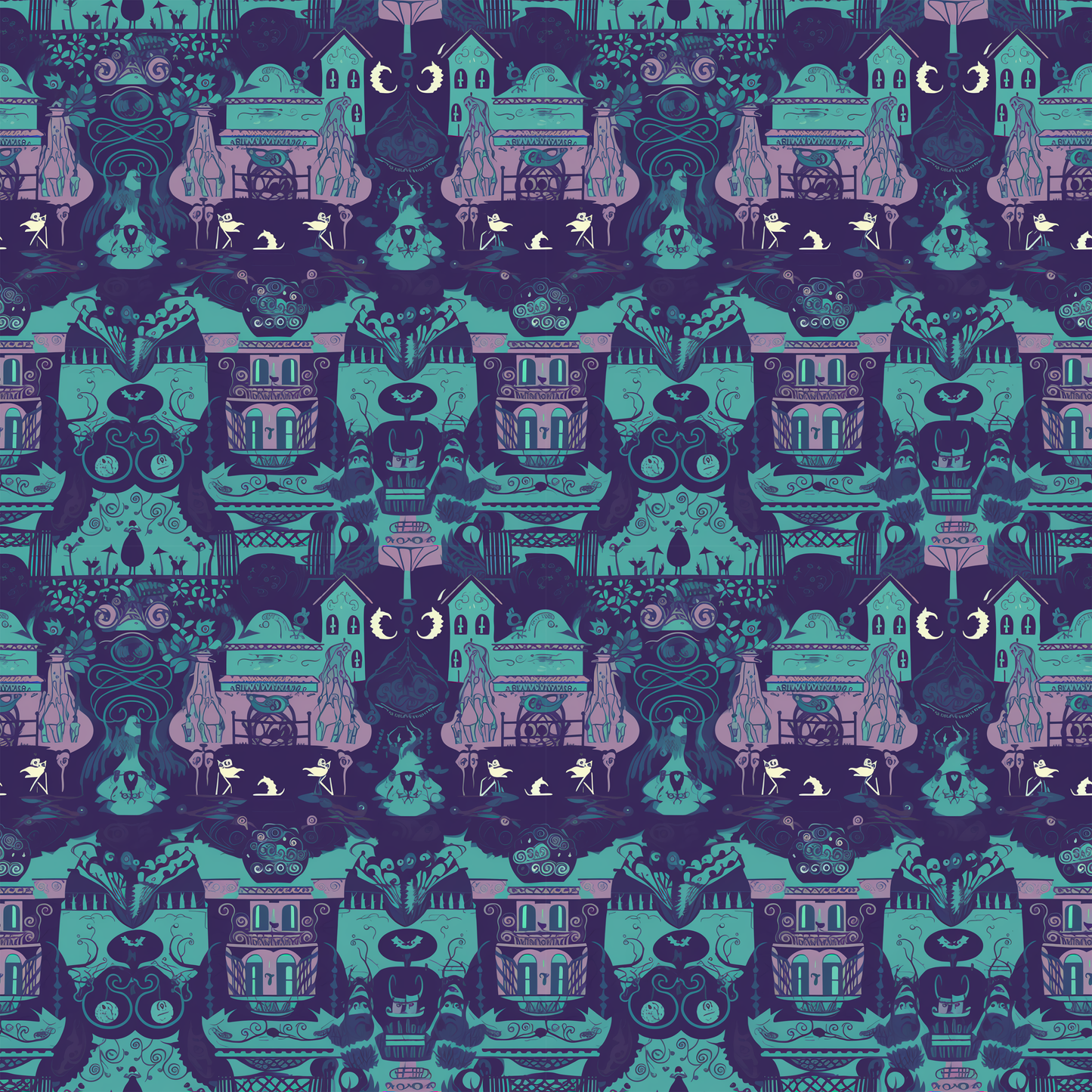 Scary Mansion 12x12 Patterned Vinyl Sheet
