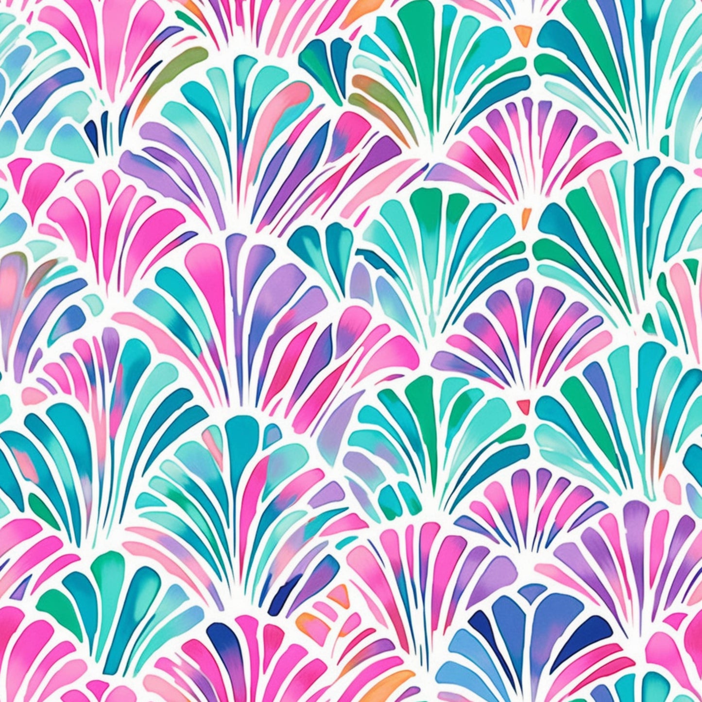 Colorful Seashells 12x12 Patterned Vinyl Sheet