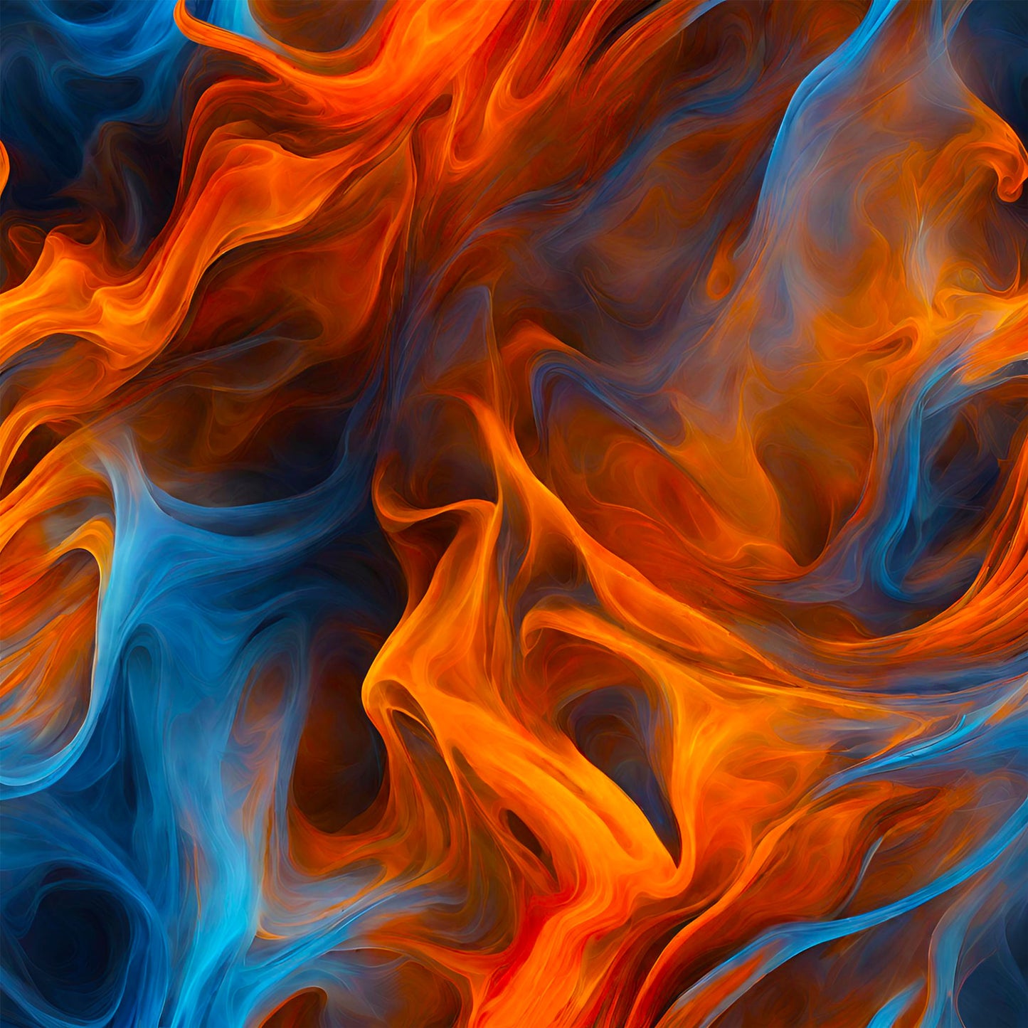Smokey Blue & Orange 12x12 Patterned Vinyl Sheet