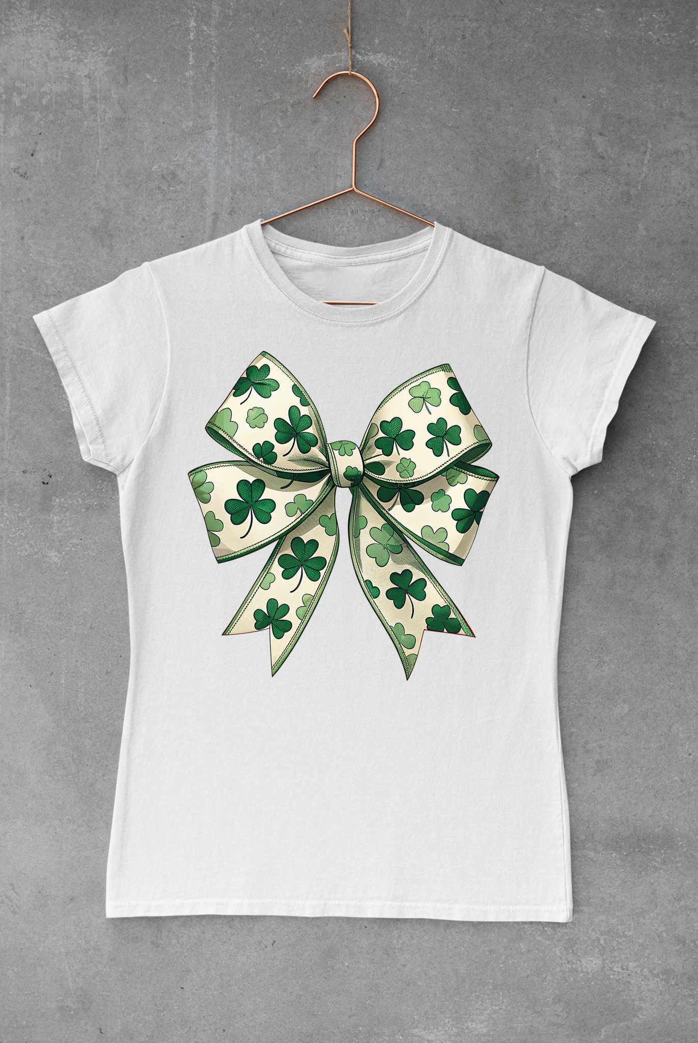 St. Patricks Clover Bow