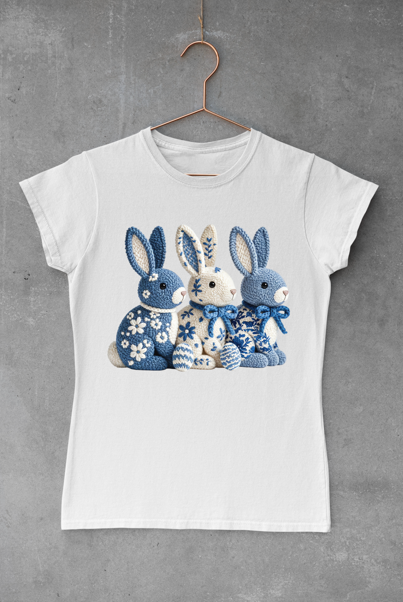 Blue Easter Bunnies