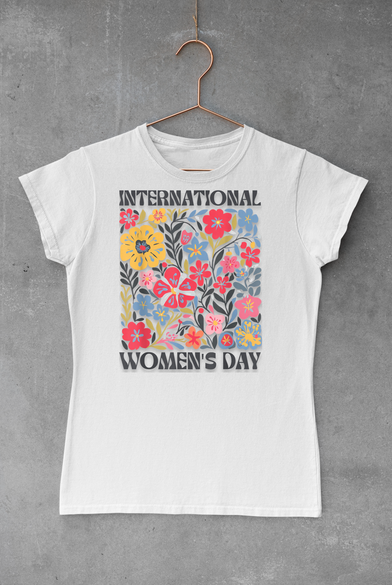 Women's Day Flower Print