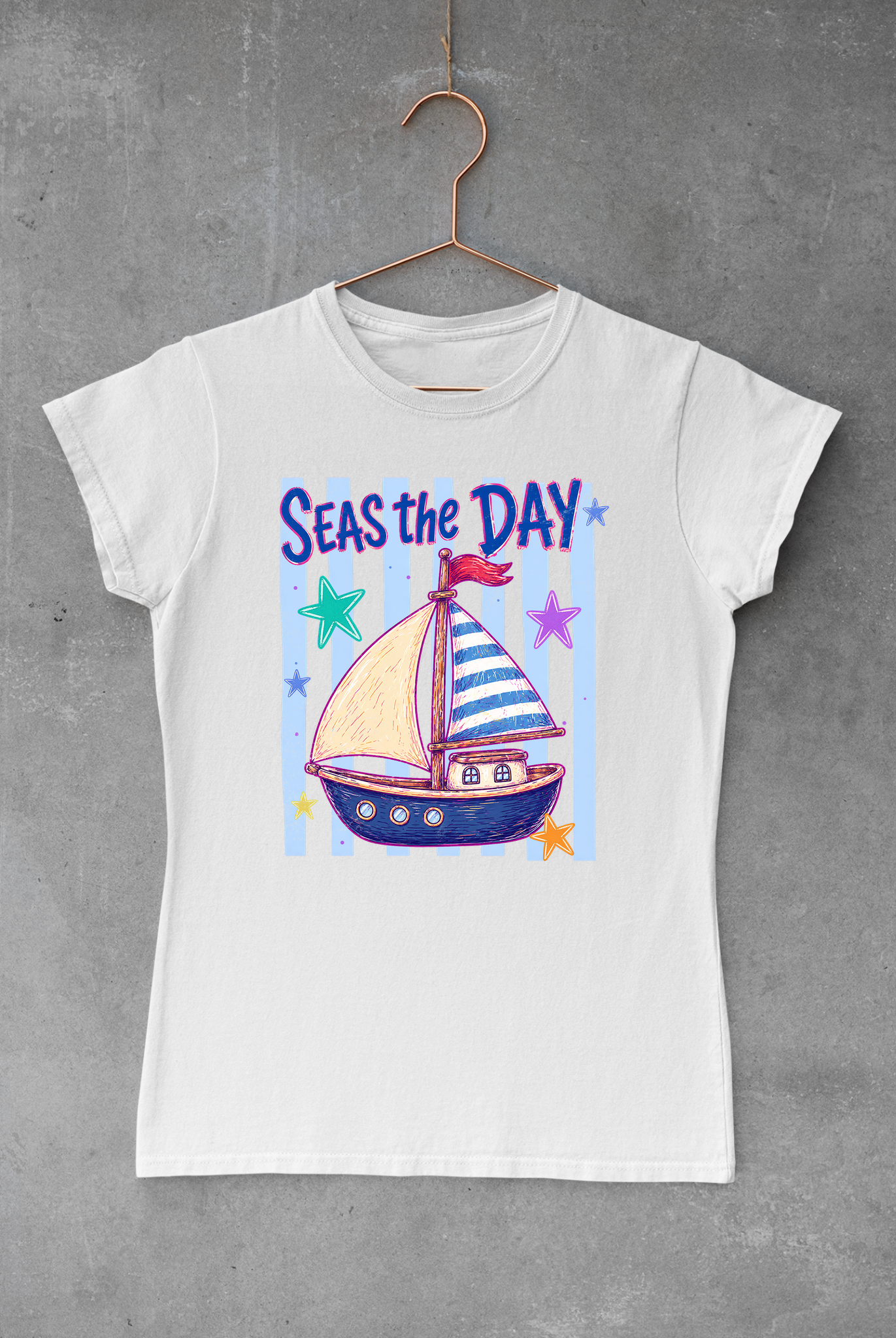 Seas The Day Preppy Stripes