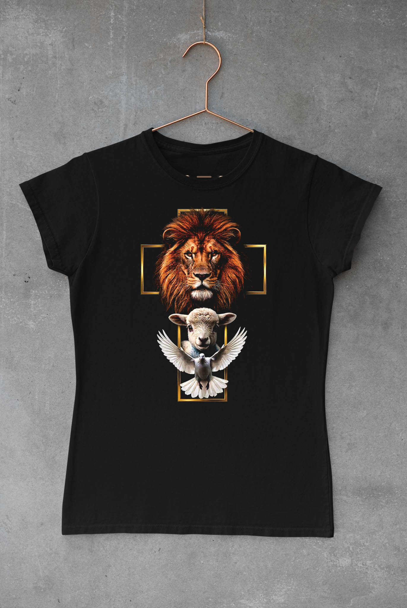 Lion Dove and Lamb Cross