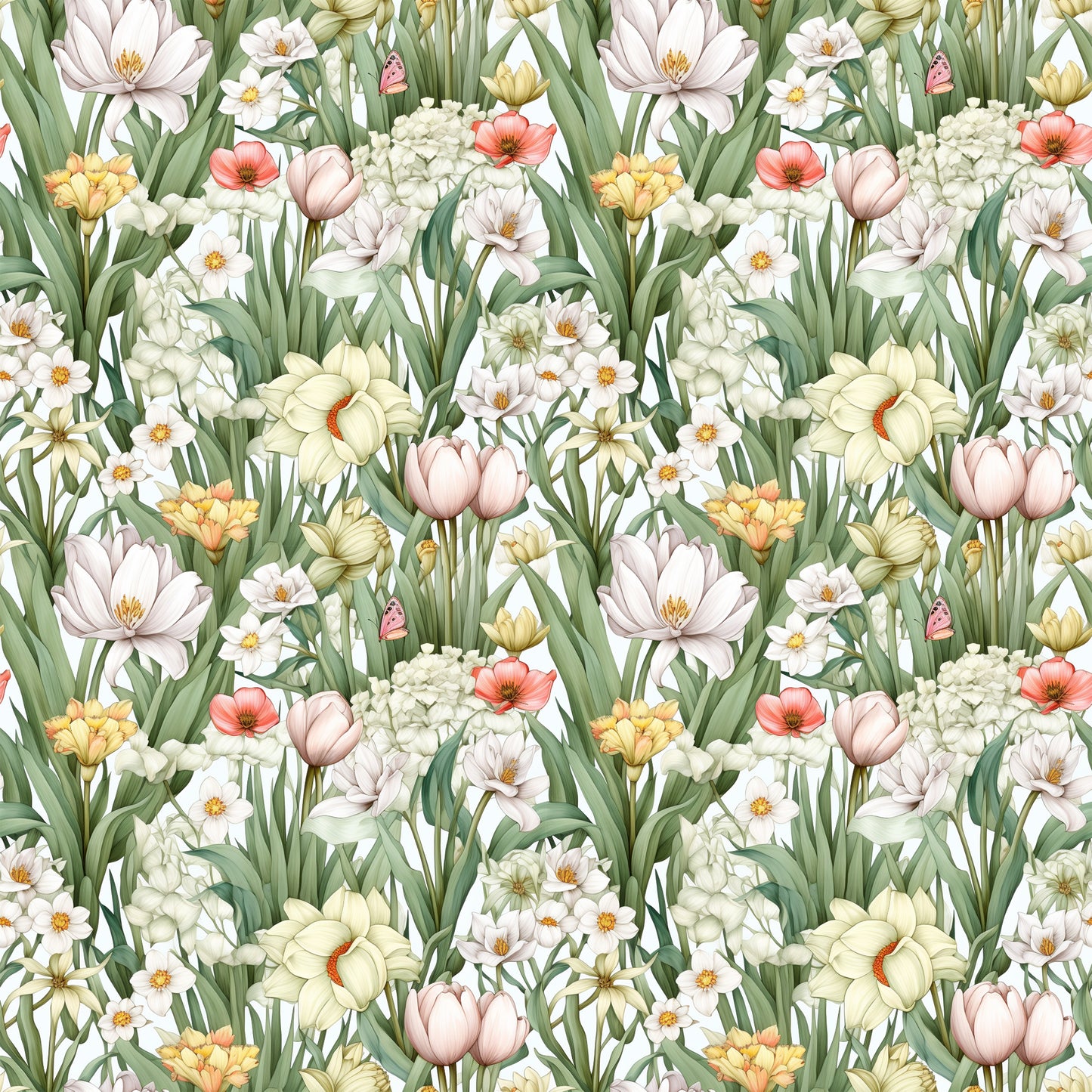 Spring Blooms 12x12 Patterned Vinyl Sheet