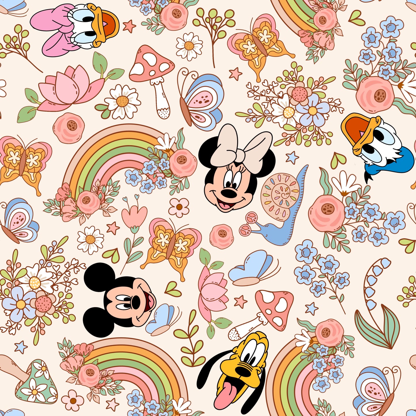 Spring Characters 12x12 Patterned Vinyl Sheet