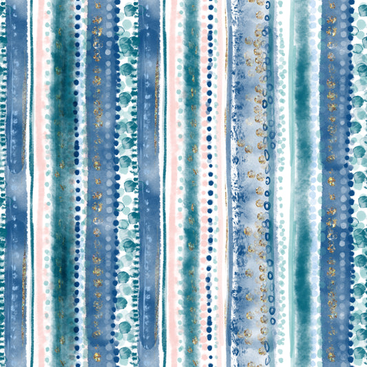 Stripes of Inky Blue 12x12 Patterned Vinyl Sheet