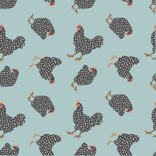 Spotted Roosters 12x12 Patterned Vinyl Sheet
