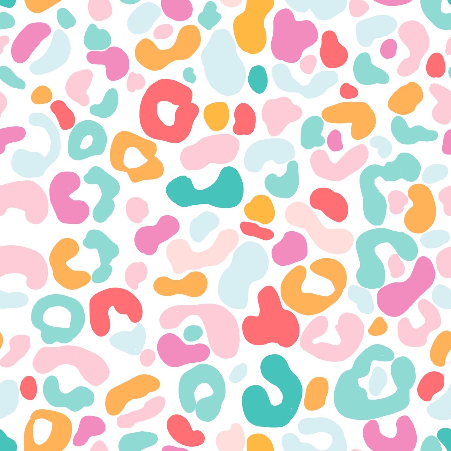 Summer Leopard Print 12x12 Patterned Vinyl Sheet