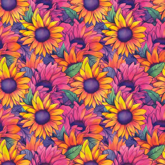Summery Sunflowers 12x12 Patterned Vinyl Sheet