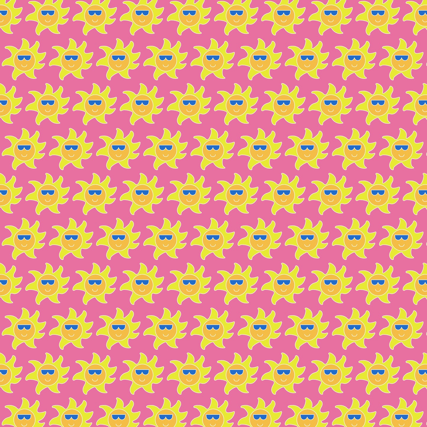Suns with Sunglasses 12x12 Patterned Vinyl Sheet