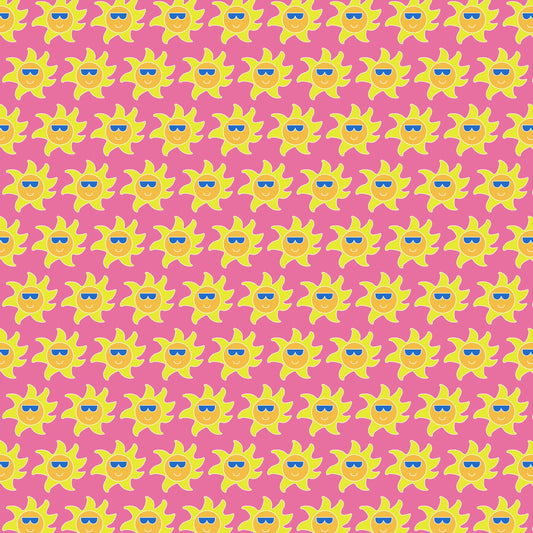 Suns with Sunglasses 12x12 Patterned Vinyl Sheet