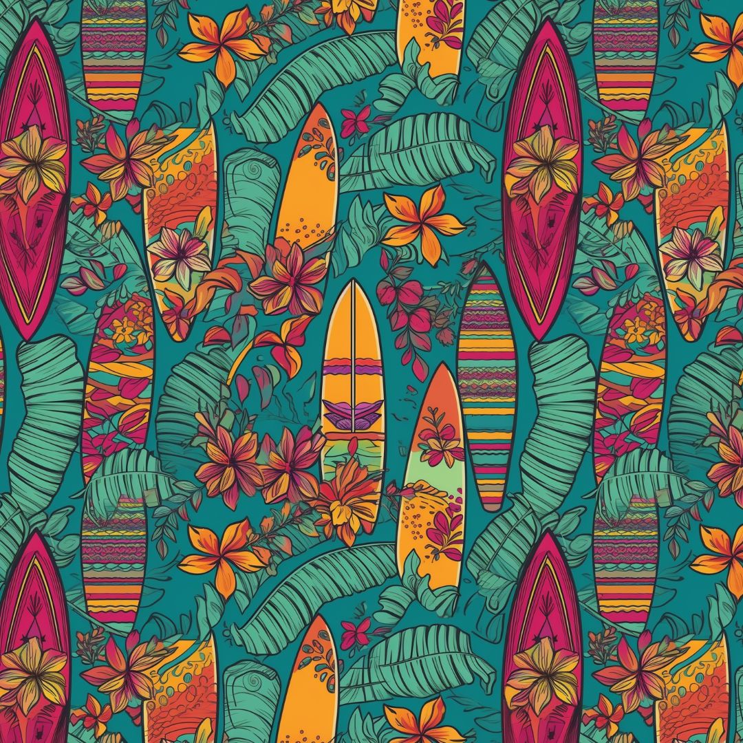 Tropical  Surfboards 12x12 Patterned Vinyl Sheet