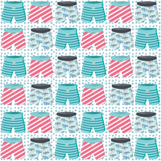 Swim Trunks 12x12 Patterned Vinyl Sheet