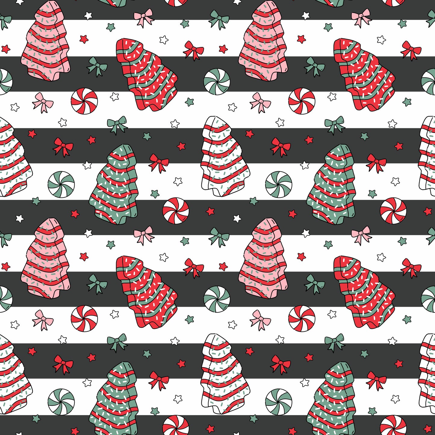 Tree Cakes Stripes 12x12 Patterned Vinyl Sheet