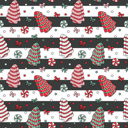 Tree Cakes Stripes 12x12 Patterned Vinyl Sheet