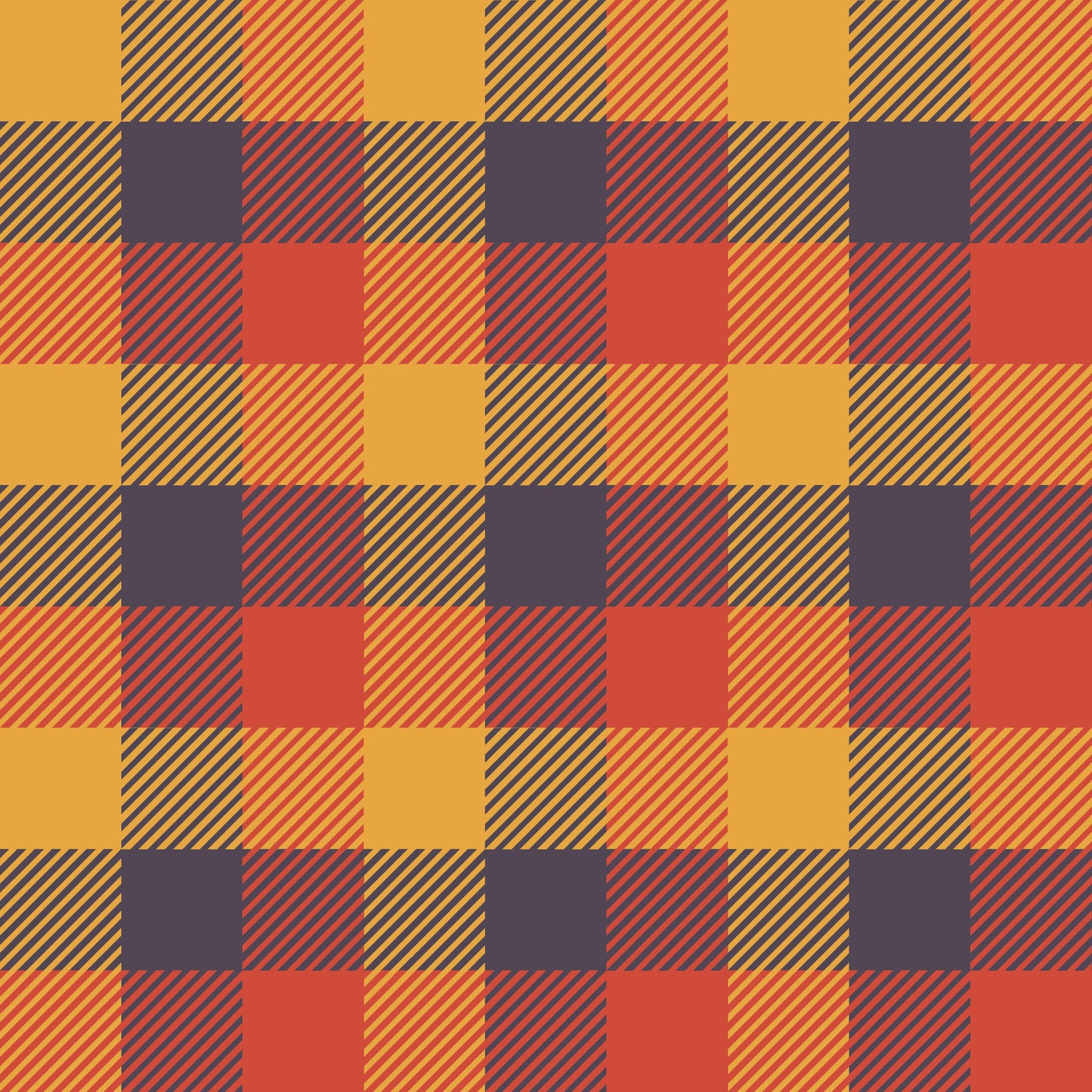 Warm Autumn Plaid 12x12 Patterned Vinyl Sheet