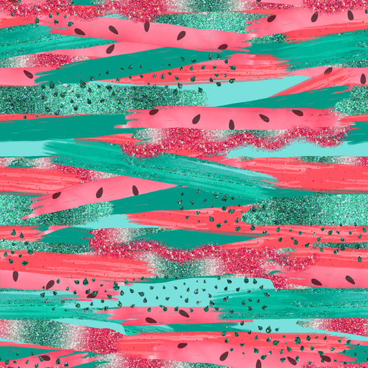 Watermelon Brush Strokes 12x12 Patterned Vinyl Sheet
