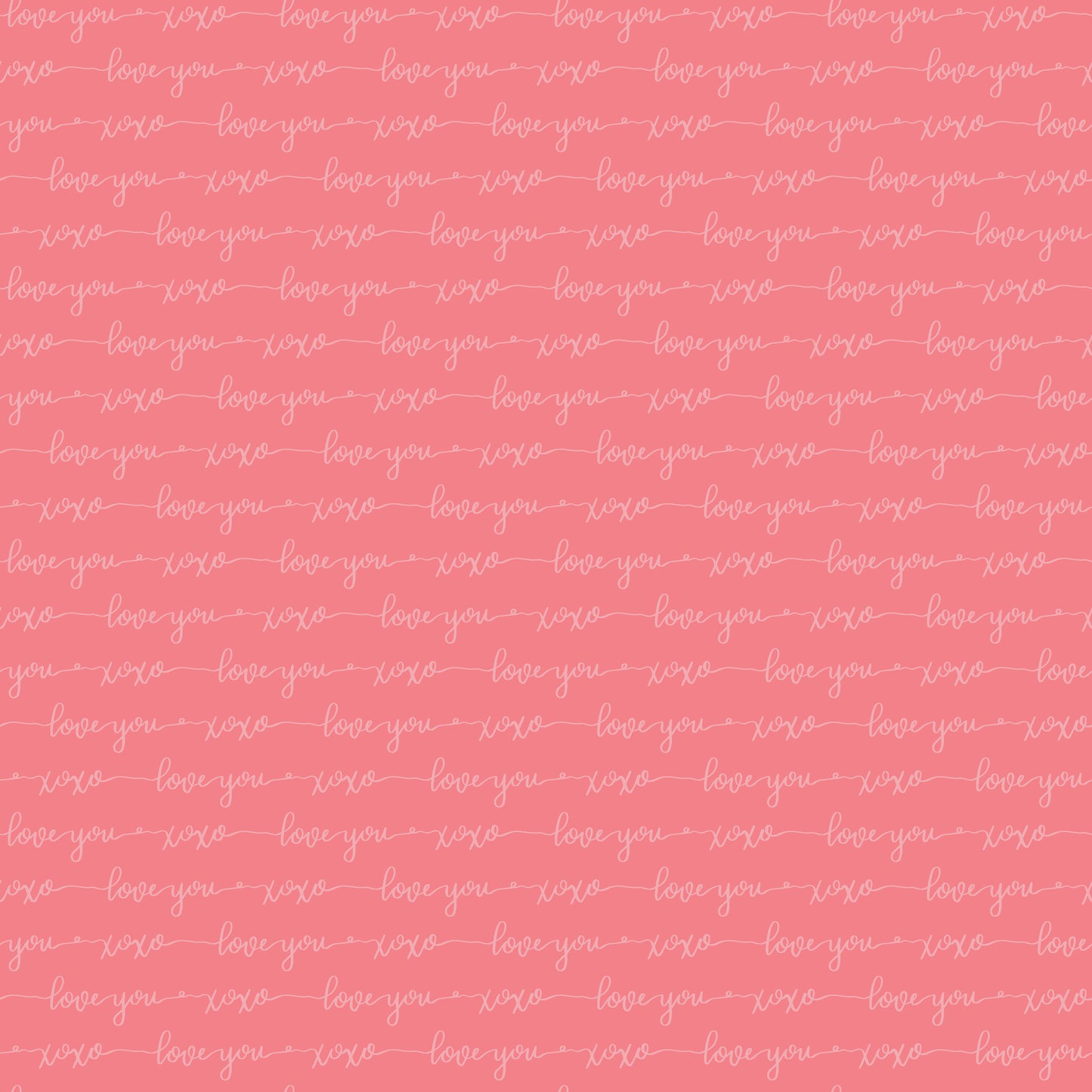 Love You Script 12x12 Patterned Vinyl Sheet