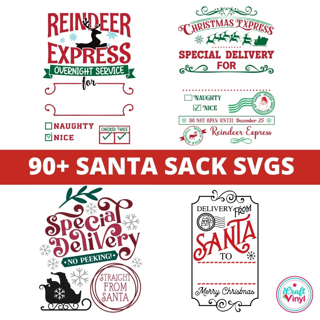 Santa Sack SVG Bundle