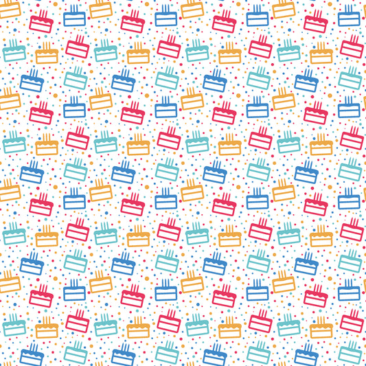 Birthday Cake 12x12 Patterned Vinyl Sheet