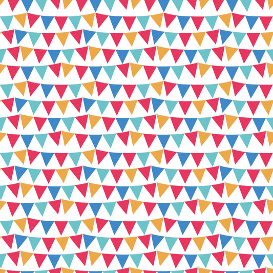 Birthday Banner 12x12 Patterned Vinyl Sheet