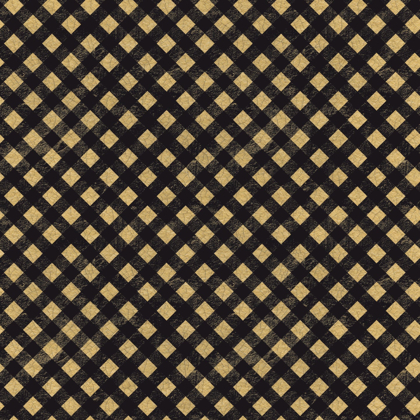 Black & Cream Gingham 12x12 Patterned Vinyl Sheet
