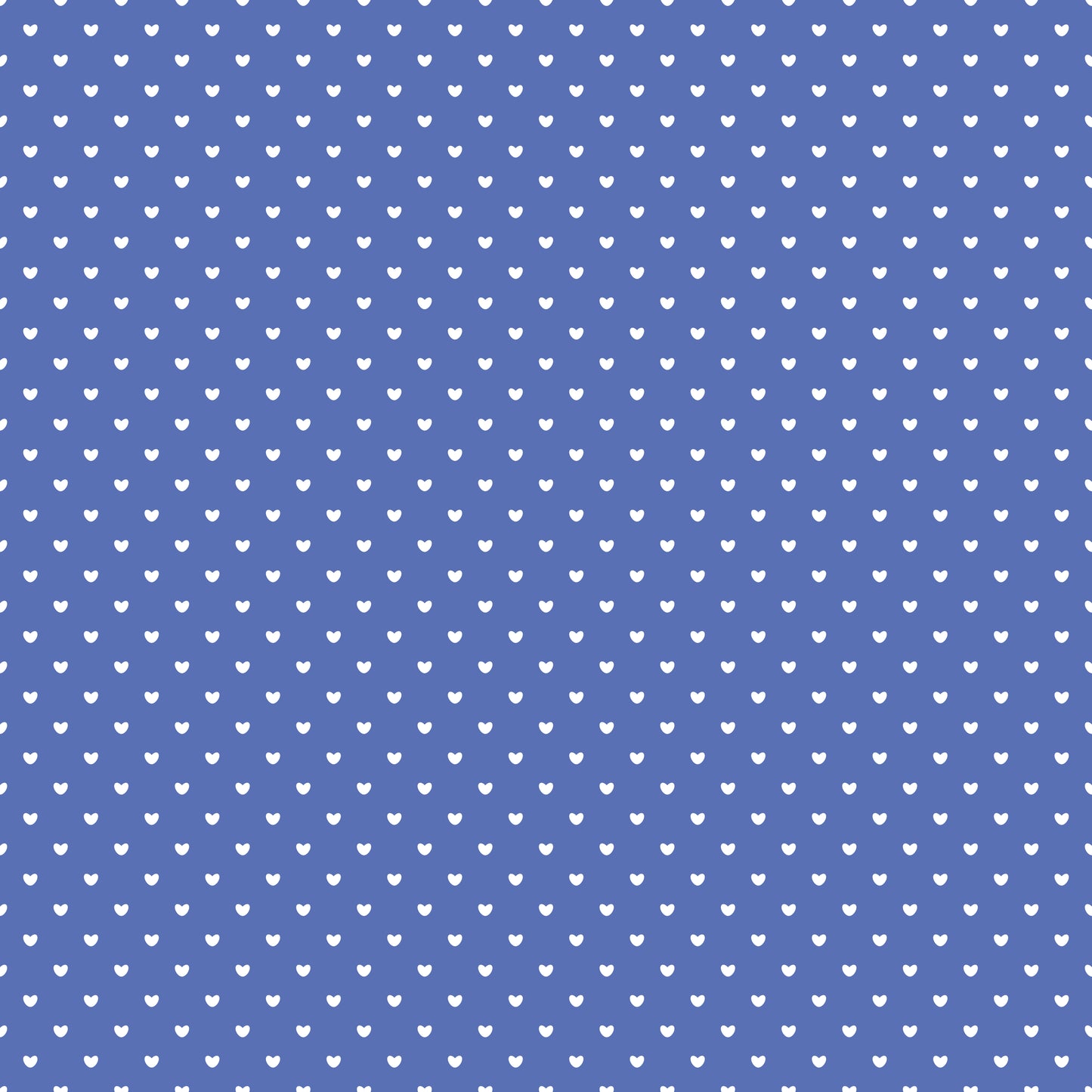 Denim Mini Hearts Patterned Vinyl Sheet