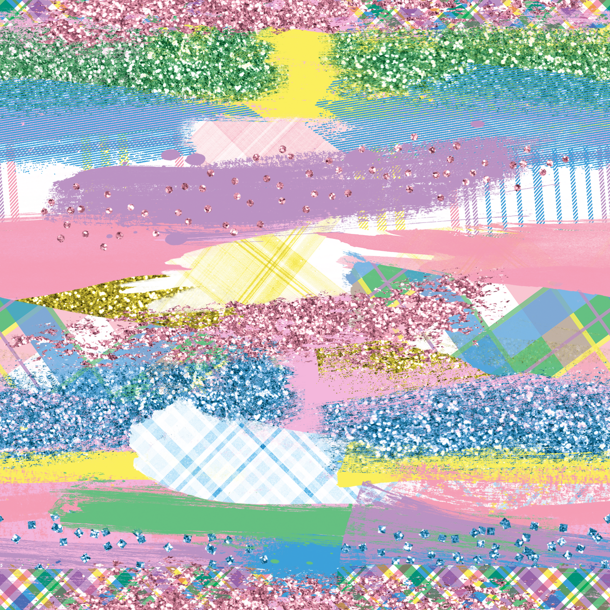 Easter Brush Strokes Patterned Vinyl Sheet