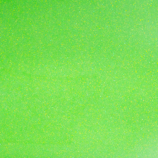 Neon Green Glitter 12x20 Heat Transfer Sheet