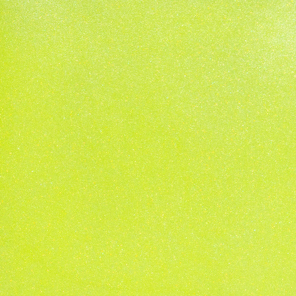 Neon Yellow Glitter 12x20 Heat Transfer Sheet