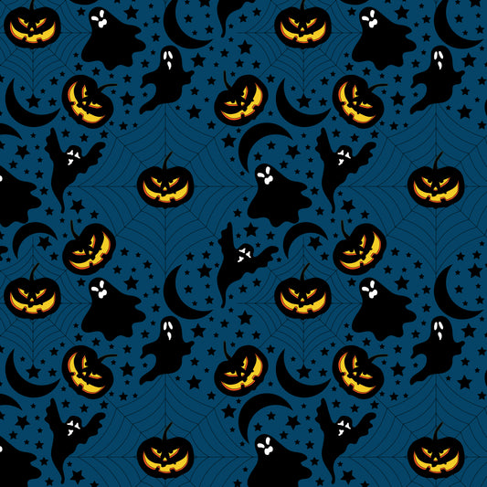 Spooky Halloween Night 12x12 Patterned Vinyl Sheet