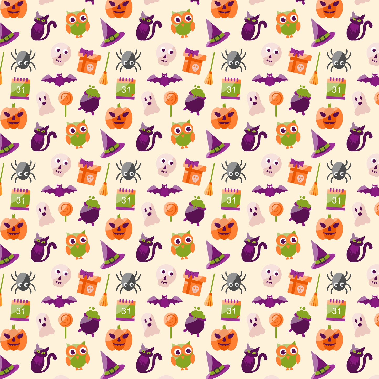 Happy Halloween 12x12 Patterned Vinyl Sheet