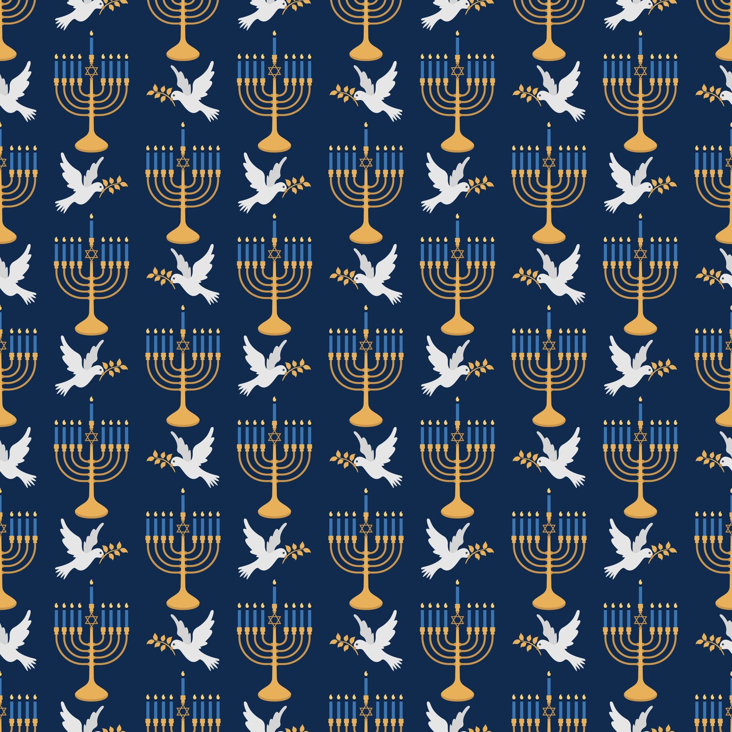 Hanukkah Icons 12x12 Patterned Vinyl Sheet