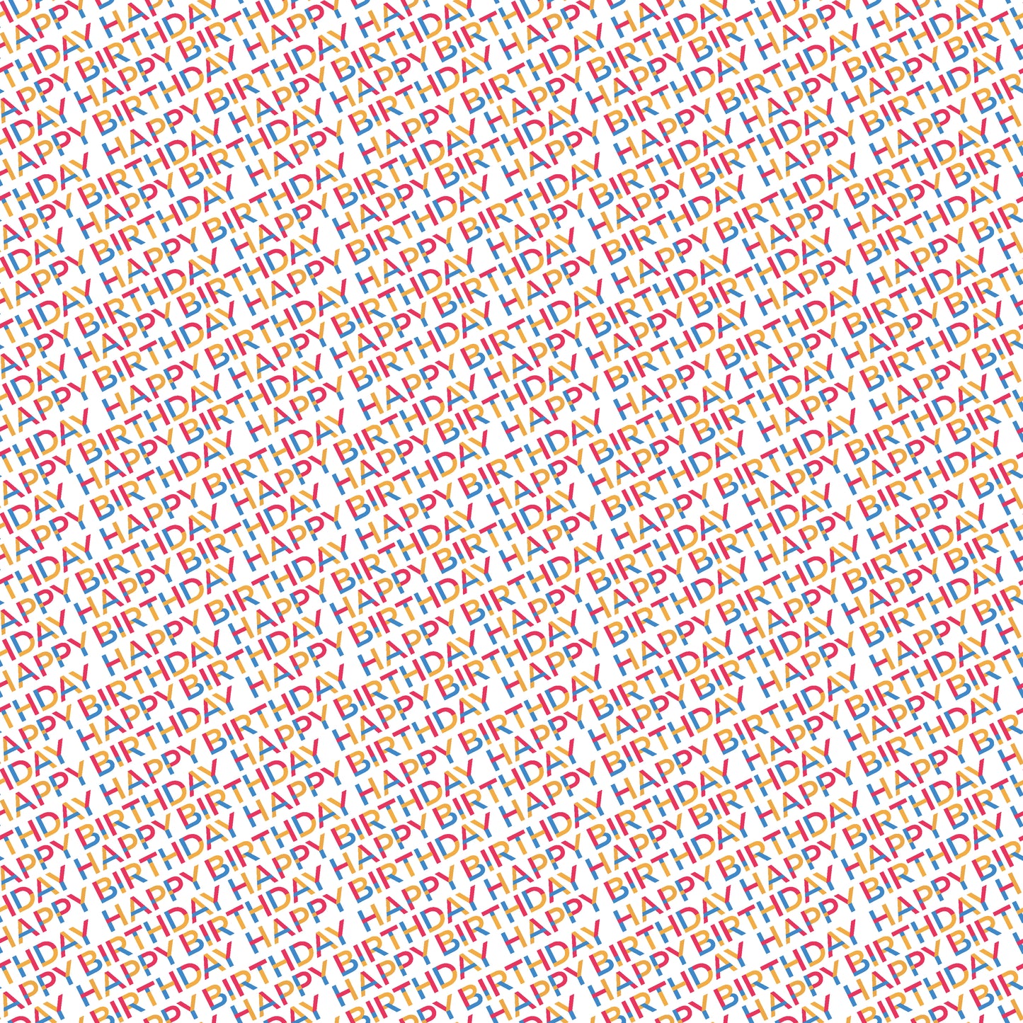 Happy Birthday 12x12 Patterned Vinyl Sheet