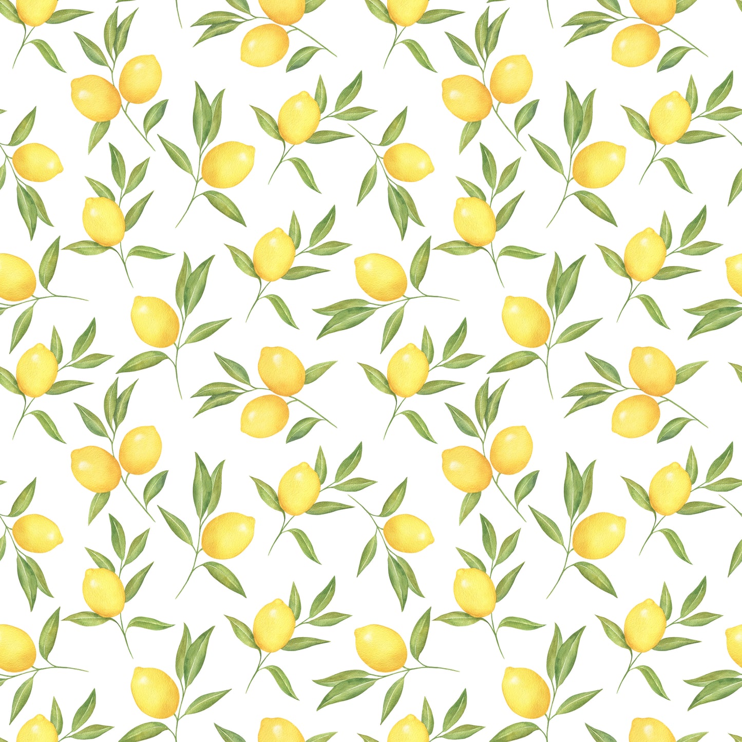 Lemons with Stems 12x12 Patterned Vinyl Sheet