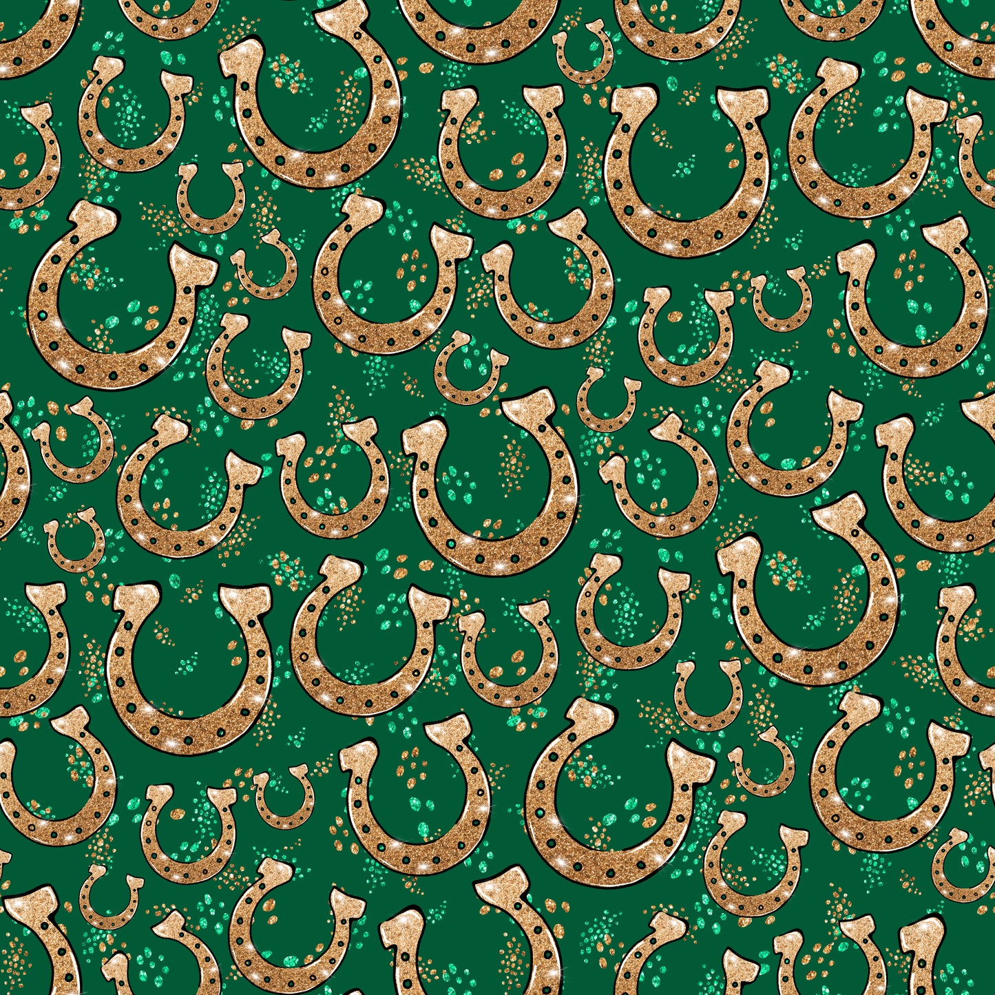 Lucky Horseshoes Patterned Vinyl Sheet