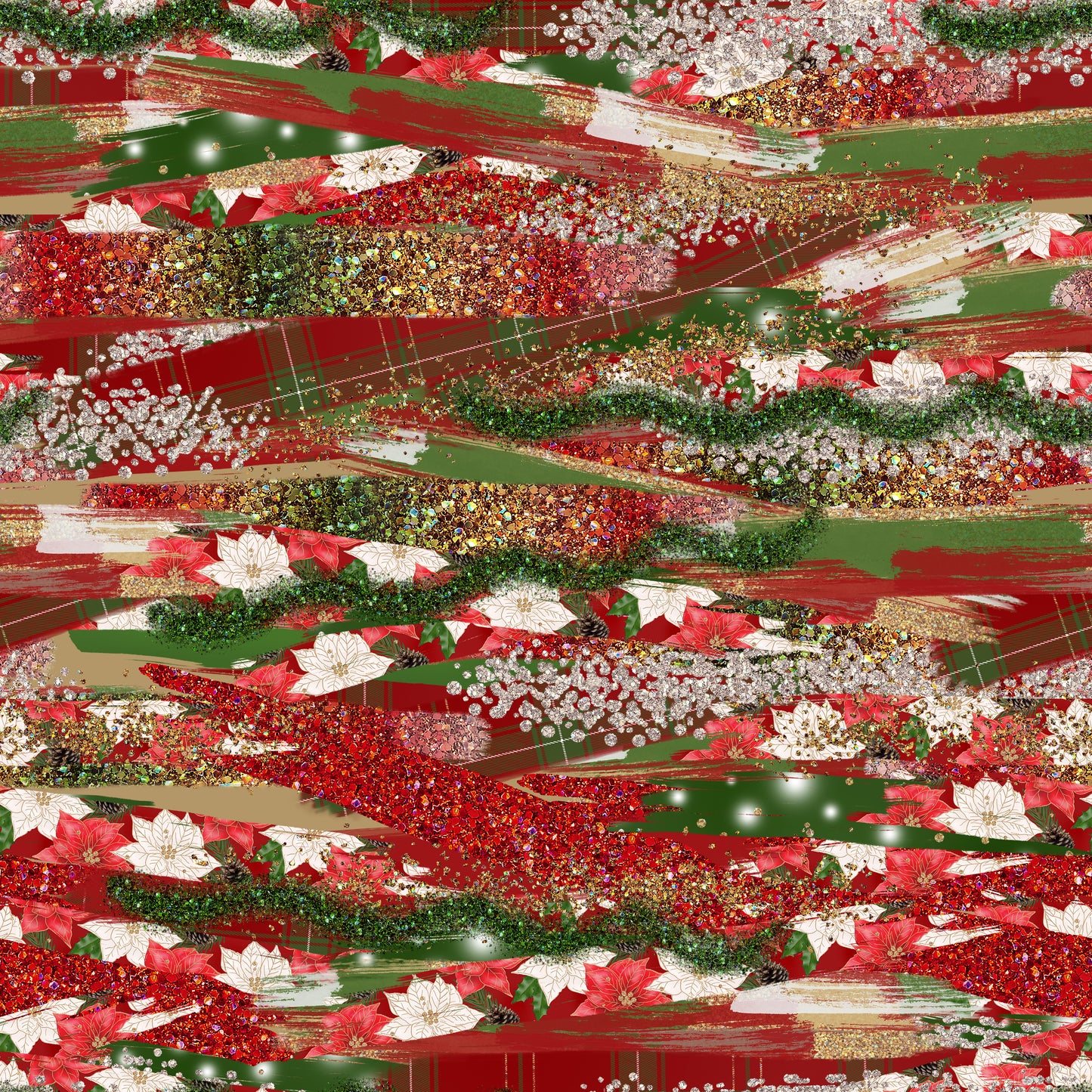 Christmas Brush Strokes 12x12 Patterned Vinyl Sheet