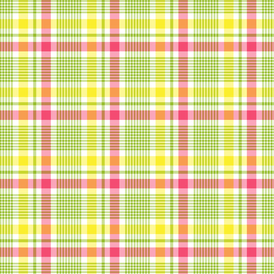 Summer Plaid 12x12 Patterned Vinyl Sheet