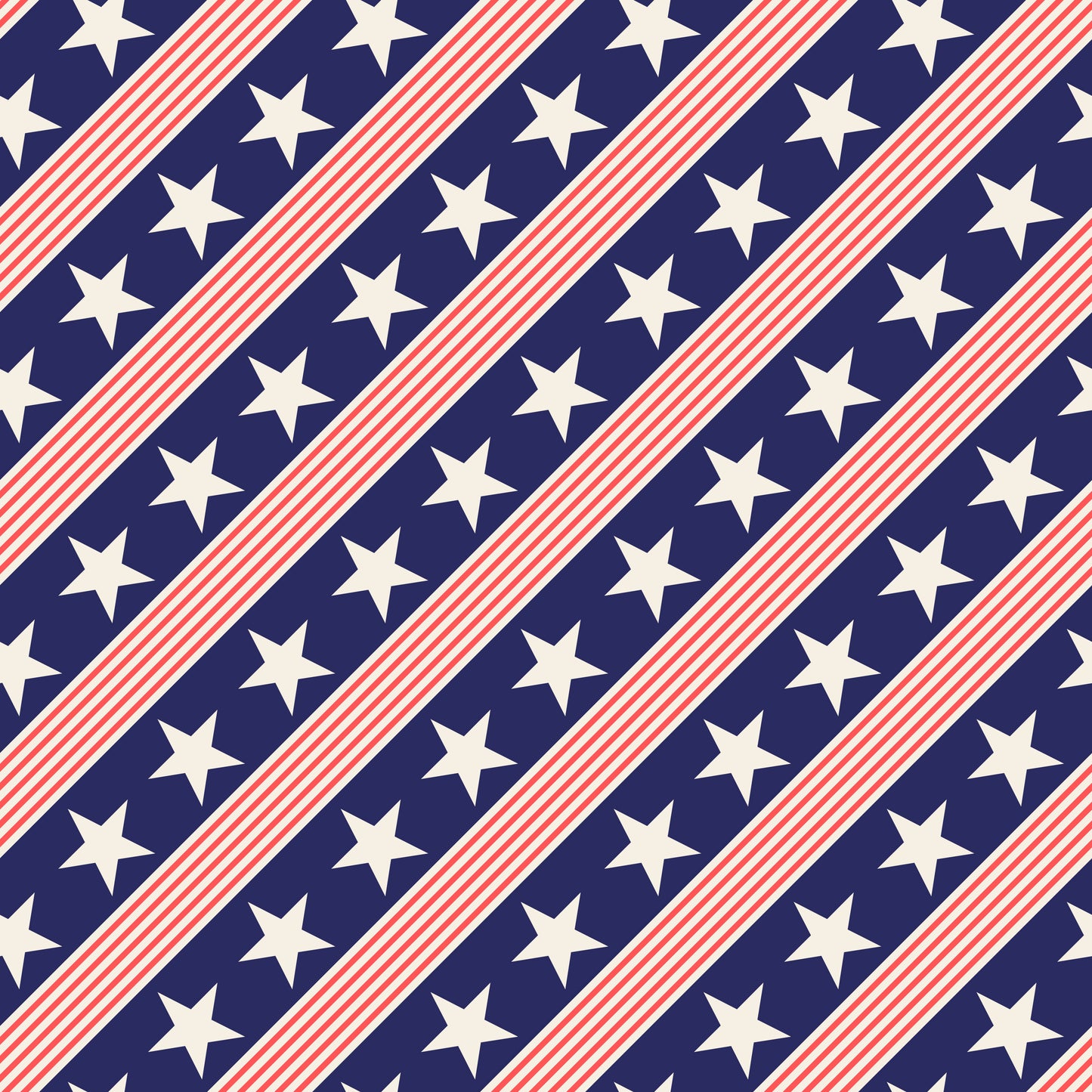 Patriotic Stars & Stripes 12x12 Patterned Vinyl Sheet