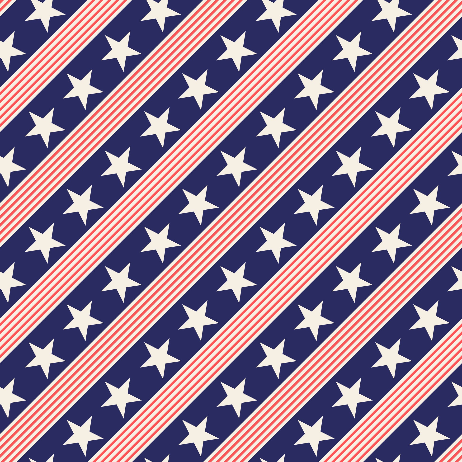Patriotic Stars & Stripes 12x12 Patterned Vinyl Sheet