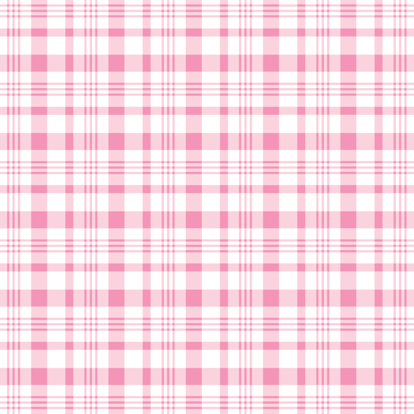 Pink & White Plaid 12x12 Patterned Vinyl Sheet