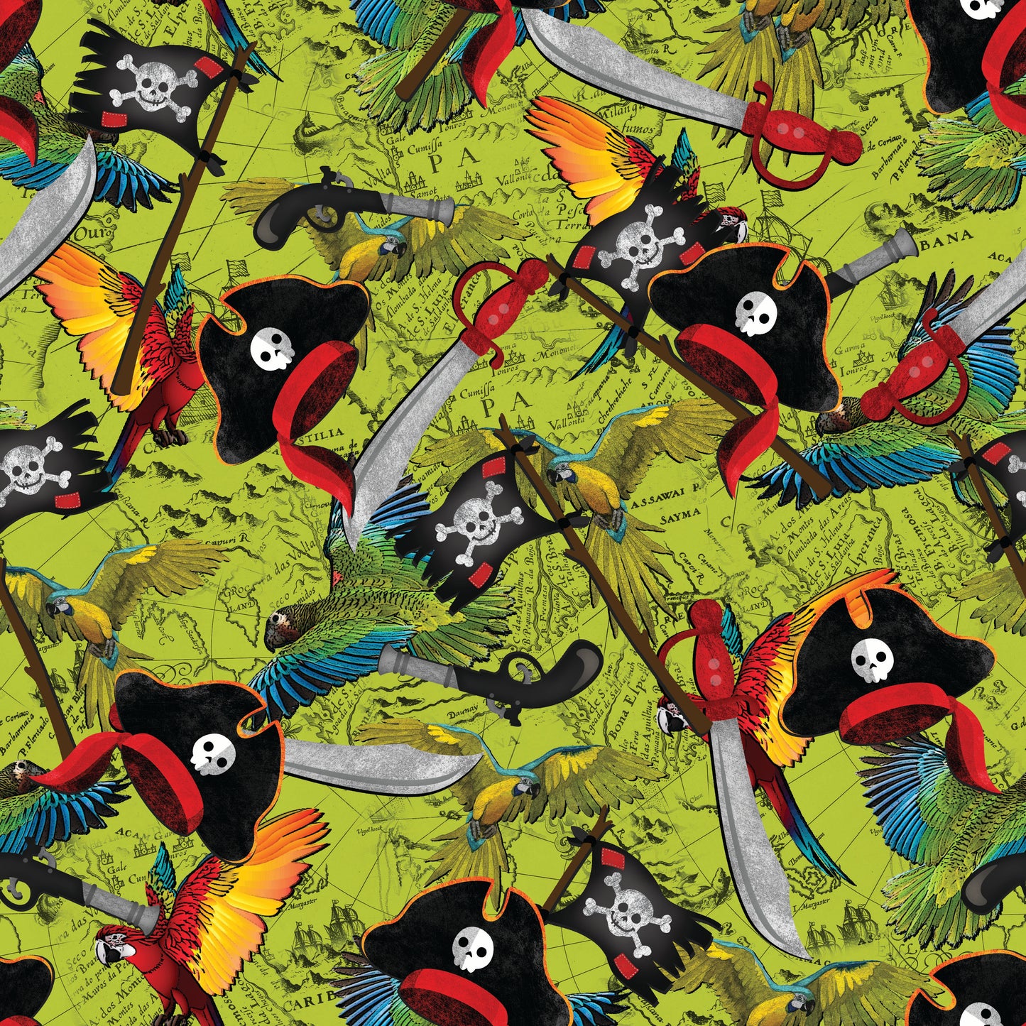 Pirate Essentials 12x12 Patterned Vinyl Sheet