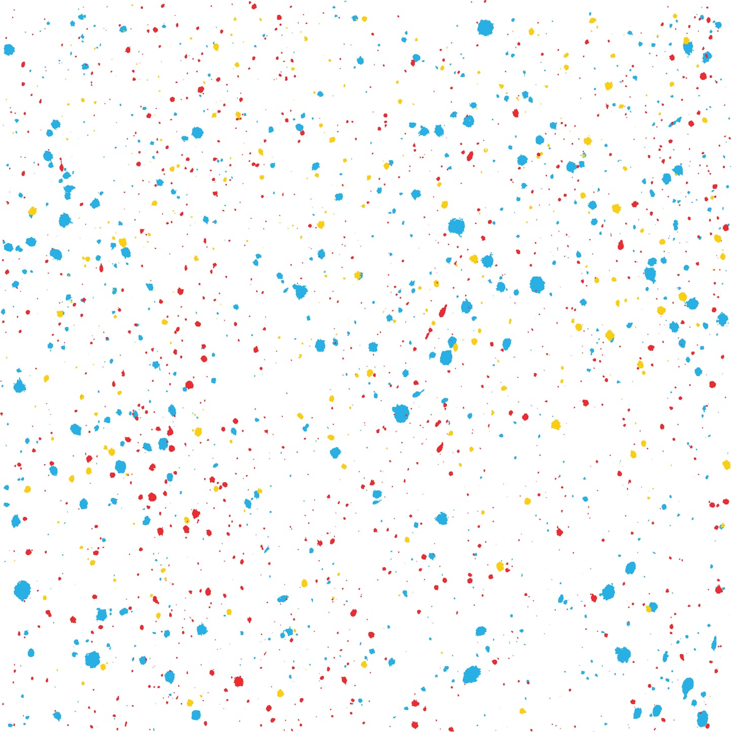 Primary Colors Splatter Paint 12x12 Patterned Vinyl Sheet