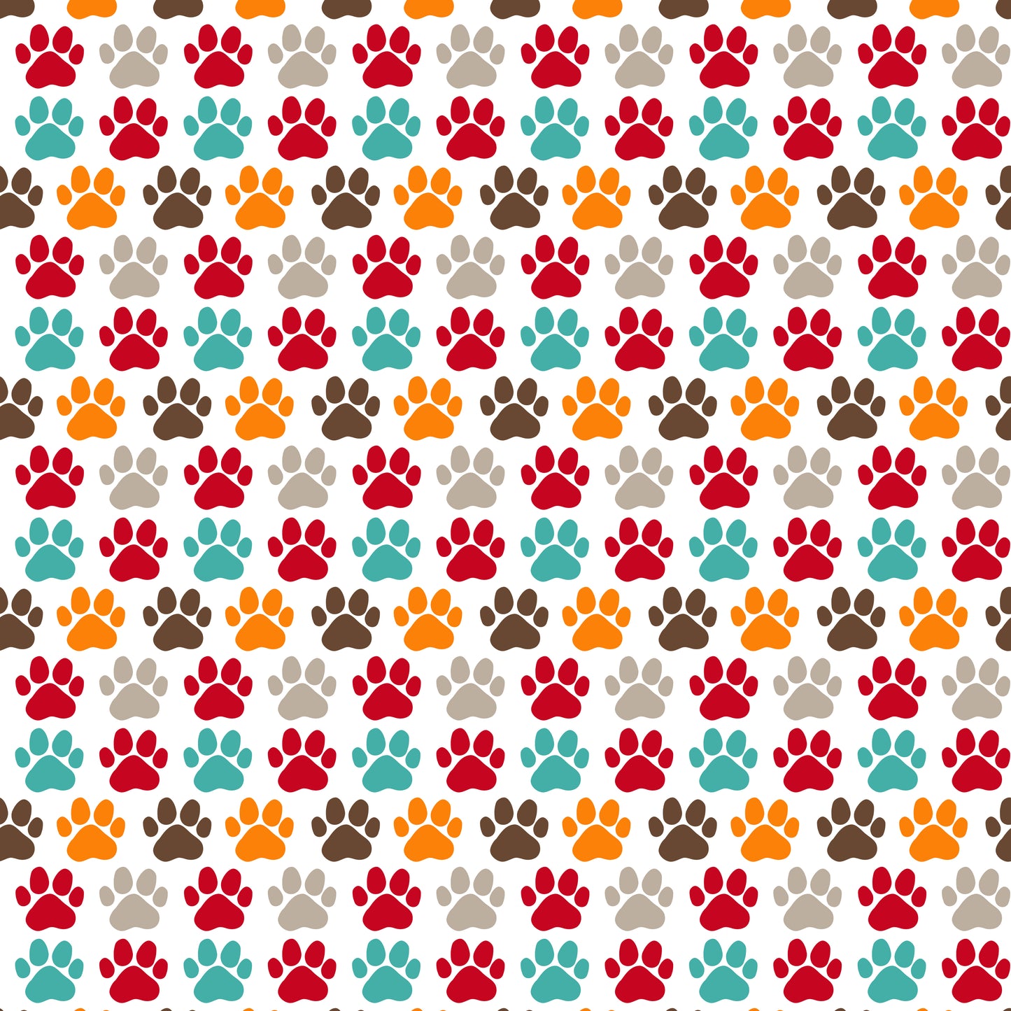 Puppy Paw Print 12x12 Patterned Vinyl Sheet